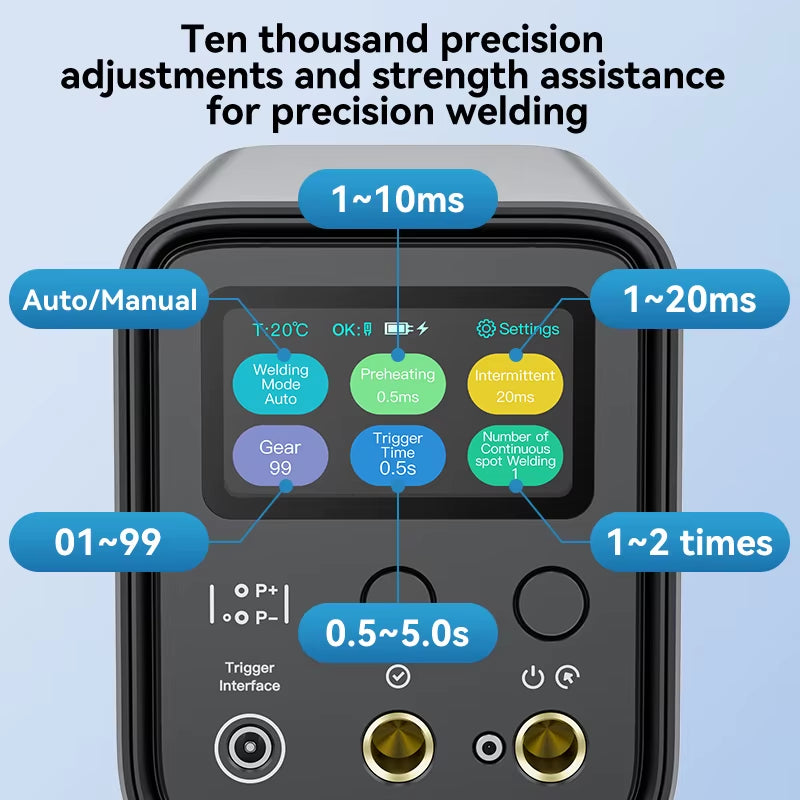 UF20B Spot Welder Super Farad Capacitor Spot Welding Machine 18650 Lithium Battery DIY Nickel Sheet Welding Machine EU