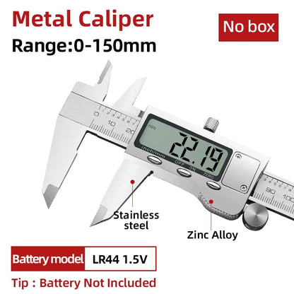 Digital Pachometer Metal Caliper Professional Vernier Caliber Measuring Tools Woodworking Thick Gauge Depth Electronic Ruler