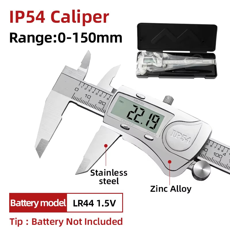 Digital Pachometer Metal Caliper Professional Vernier Caliber Measuring Tools Woodworking Thick Gauge Depth Electronic Ruler