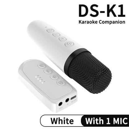 Wireless Karaoke Companion Bluetooth 5.3 Dynamic Microphone KTV DSP Mixer System 3.5MM AUX Type-C Amplifier Host for Speaker Car