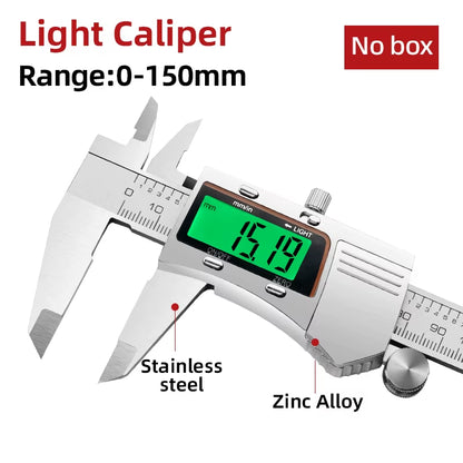 Digital Pachometer Metal Caliper Professional Vernier Caliber Measuring Tools Woodworking Thick Gauge Depth Electronic Ruler