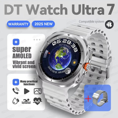 Hot Sales 2025 New DT Watch 7 Ultra 47Mm Smartwatch 32GB Memory GPS Trackr NFC Bluetooth Call Outdoor Sport Smartwatch Men Women