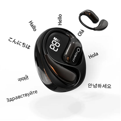 2025New AI Translator Earbuds Real-Time 2-Way 144+ Languages, Bluetooth 5.4, Wireless for Travel/Business/Learning , Ios/Android