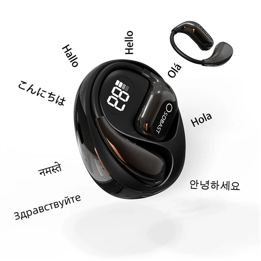 2025New AI Translator Earbuds Real-Time 2-Way 144+ Languages, Bluetooth 5.4, Wireless for Travel/Business/Learning , Ios/Android