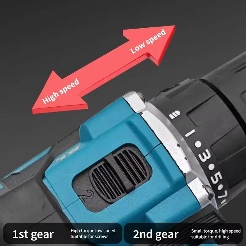 100% DDF487 Ddf487 18V Screwdriver Brushless Electric Drill Impact Drill of Decoration Team Power Tools  18V Battery