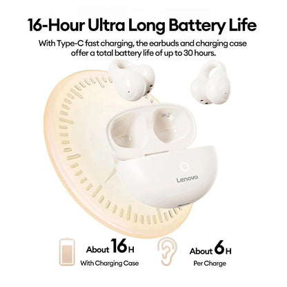 New  LP25 OWS Wireless Bluetooth Ear Clip Headphones Long Battery Life Gaming Headset HIFI Surround Sound Earbuds with Mic