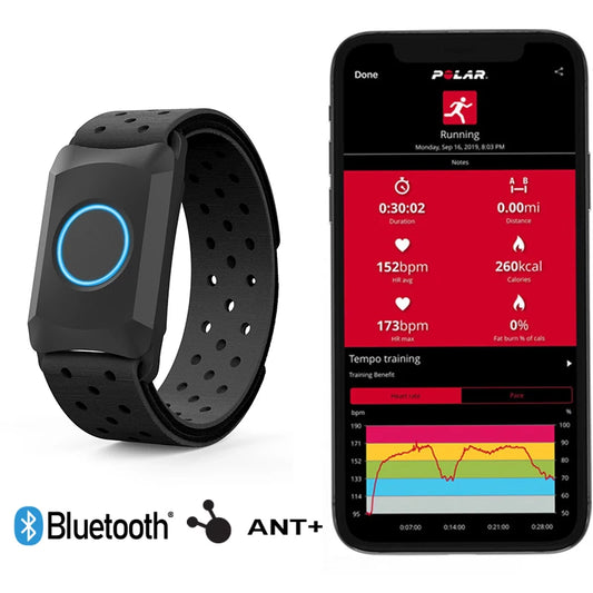 Heart Rate Monitor Armband ANT+ Bluetooth HR Sensor IP67 Waterproof for Strava DDP Yoga Zwift Wahoo Garmin Watch