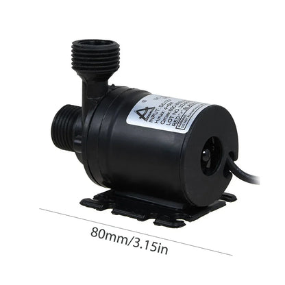 Garden High Pressure Pump DC 12V Submersible Pump 800L/H 5M Solar Brushless Motor Water Pump Low Noise Water Circulation Pump