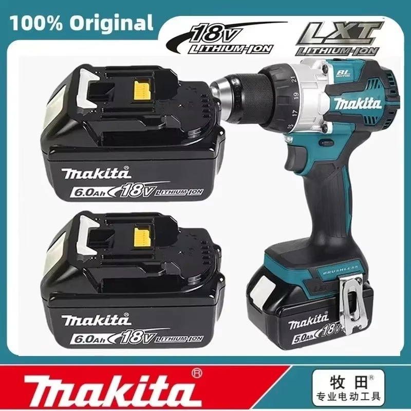 100% DDF487 Ddf487 18V Screwdriver Brushless Electric Drill Impact Drill of Decoration Team Power Tools  18V Battery