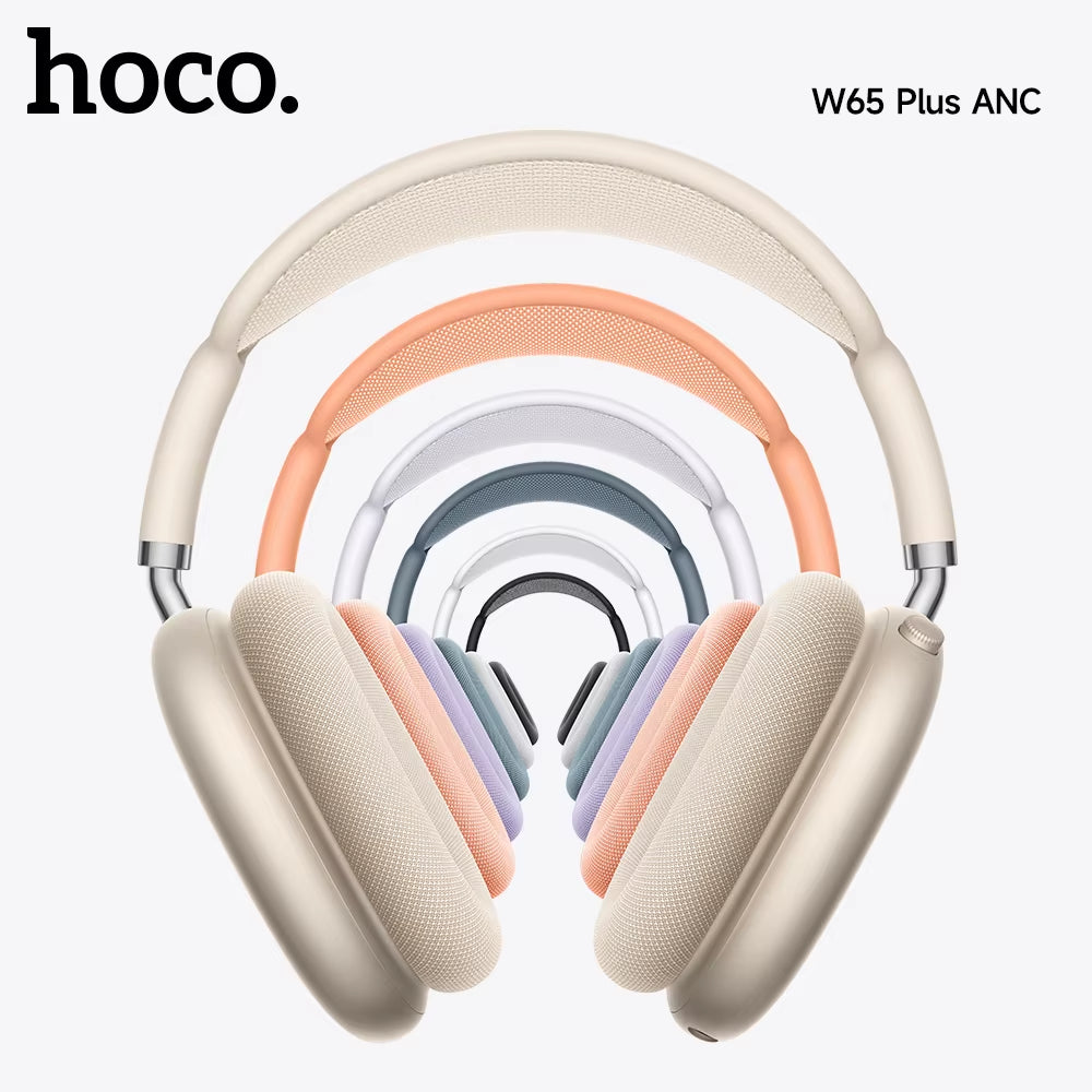 W65 plus Airpods Max ANC Noise Reduction Bluetoothe Headphone over Ear Big Earphones Hifi Headsets with Magnetic Earmuffs