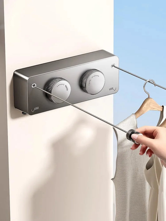 Retractable Clothesline Collection Laundry Extendable Wall Clothesline Clothes Hanger Retractable Clothe Horse Drying Rack