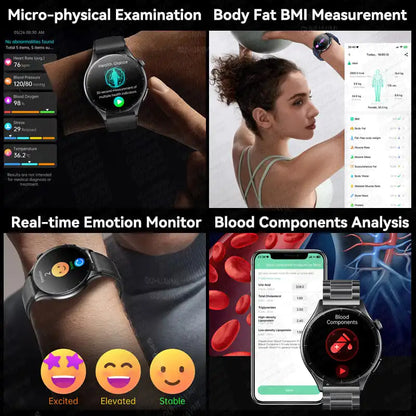 2025 New for HUAWEI Health Monitoruric Acid Blood Pressure Blood Oxygen Body Analysis Smart Watch ECG+PPG Clock Smartwatch Men