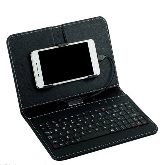 Keyboard Case Phone Keyboard Mobile Phone Universal Keyboard Holster PU Travel Carrying Stand Cover Gdeals