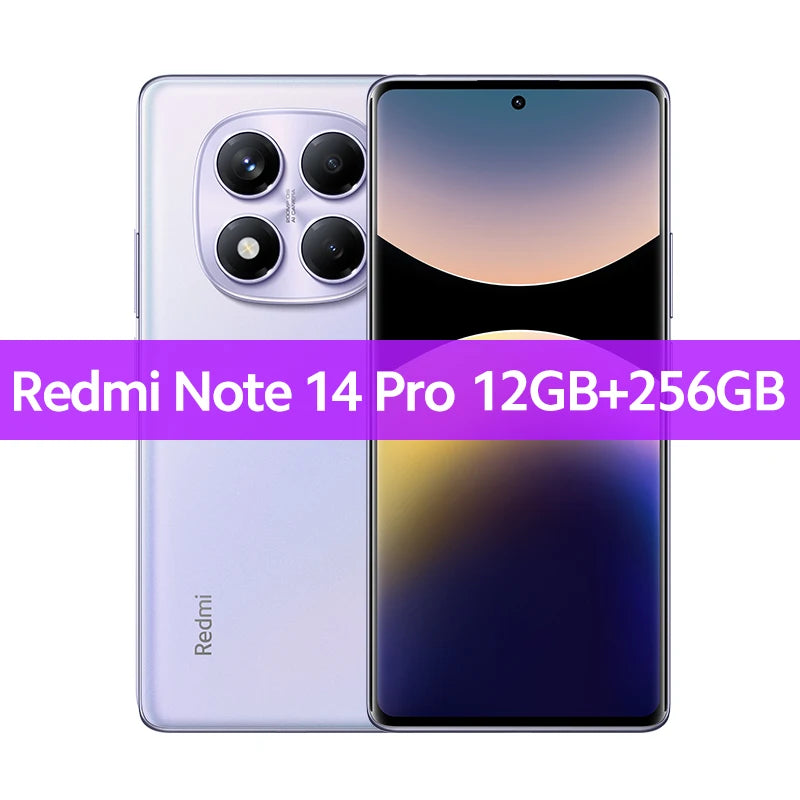 Global Version  Redmi Note 14 Pro Smartphone 200MP AI Camera NFC Helio G100-Ultra 6.67" AMOLED Display 5500Mah Battery