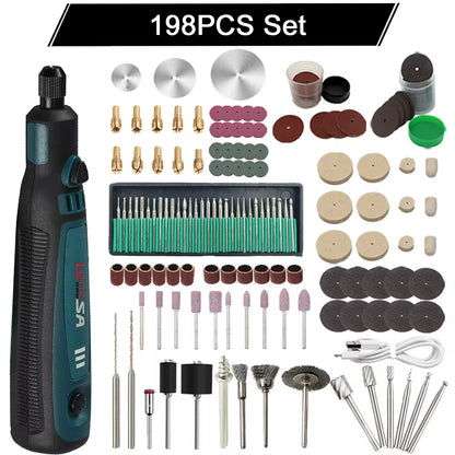 5000-10000-15000R 3.6V USB Wireless Electric Drill Engraving Pen Mini Grinder for Grinding/Polishing/Engraving/Drilling/Cutting