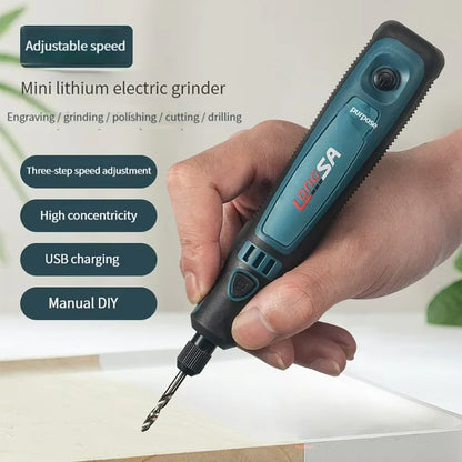 5000-10000-15000R 3.6V USB Wireless Electric Drill Engraving Pen Mini Grinder for Grinding/Polishing/Engraving/Drilling/Cutting