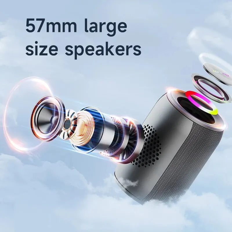 -S32PRO 15W Portable Bluetooth 5.2 Speaker Outdoor Waterproof Wireless TWS Mini Column Box Speaker Outdoor TF Card