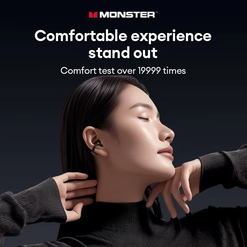 MQT65 OWS Bluetooth 6.0 Earphones Hifi Sound Quality HD Call Wireless Headphones Ear Clip Noise Canceling Sports Earbuds