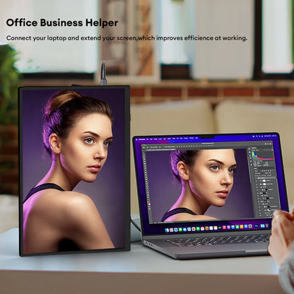 15.6" FHD 100%Srgb 300Nits Ultra Thin Back Stand Design Portable Monitor for Phone Gaming Laptop
