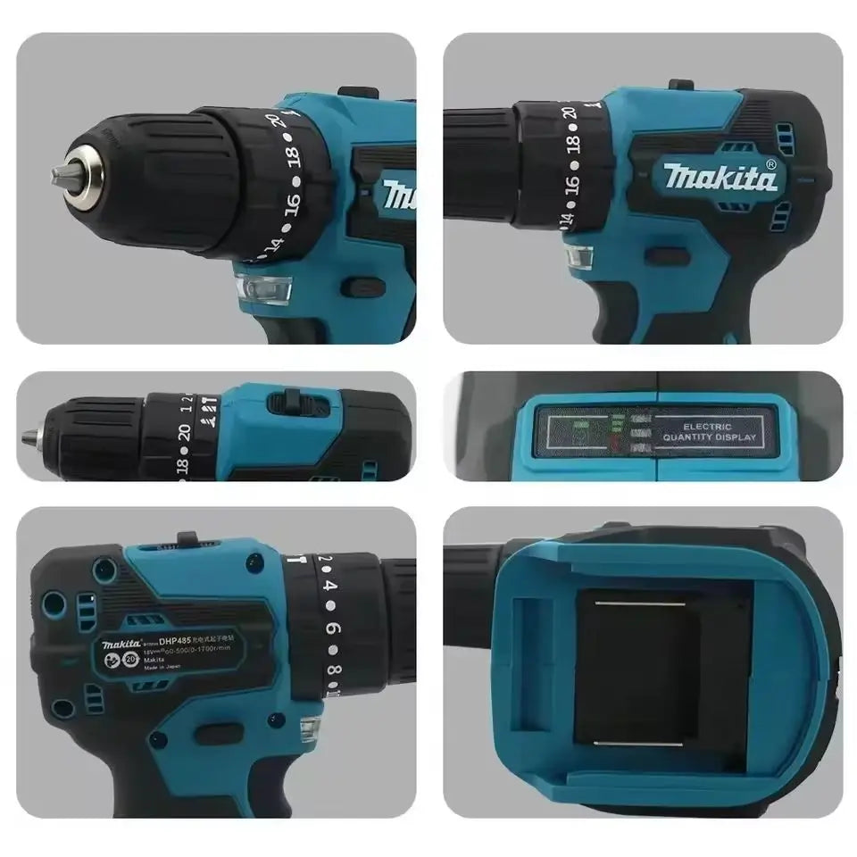 100% DDF487 Ddf487 18V Screwdriver Brushless Electric Drill Impact Drill of Decoration Team Power Tools  18V Battery