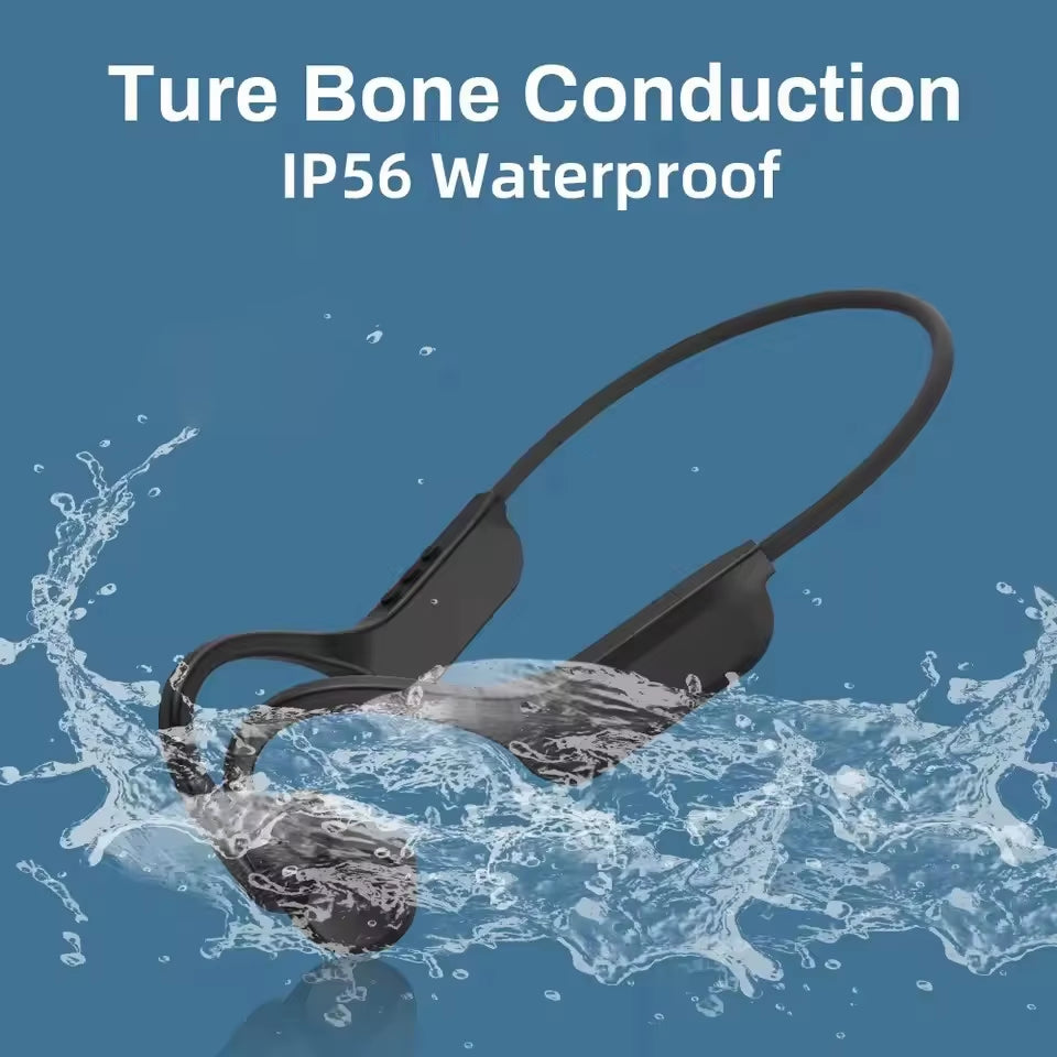 Bone Conduction Earphones Wireless Bluetooth 5.3 Sports Headphones Ear Hook for Running and Driving