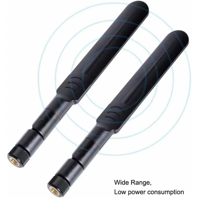 2 X 8Dbi Wifi Antenna 2.4Ghz 5.8Ghz Dual Band RP-SMA Male +2 X 15CM I-P-E-X-1 to RP-SMA Female Pigtail Cable for Wireless Router