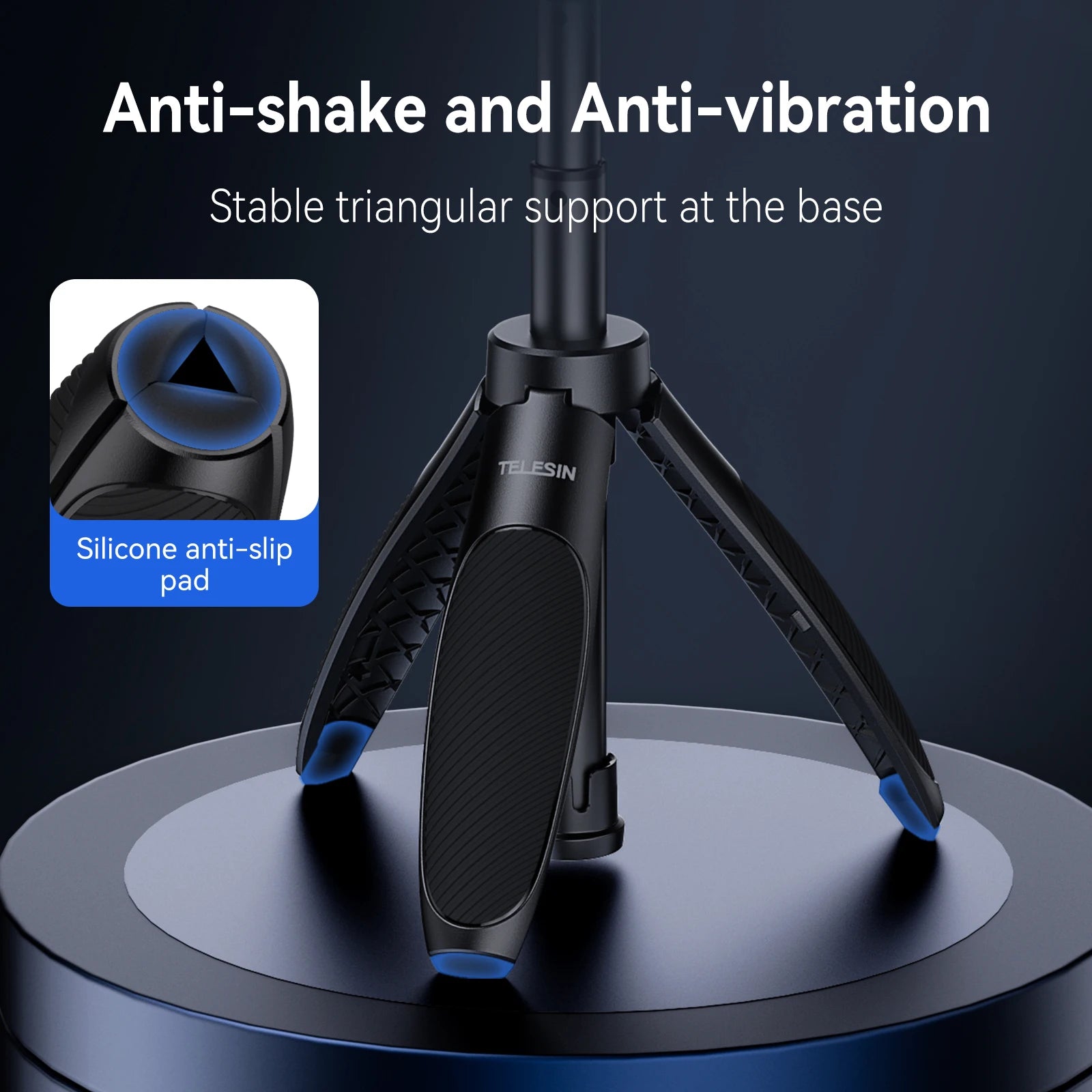 Mini Quick Release Selfie Stick Tripod Portable Adjustable Length for Gopro Insta360 DJI Osmo Action Action Camera