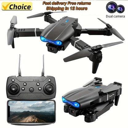 2024 E99Pro RC Drone 4K Professinal with 1080P Wide Angle HD Camera Foldable Helicopter WIFI FPV Height Hold Gift Toy