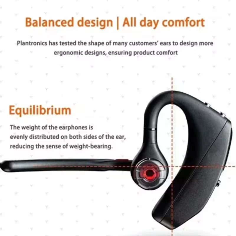VOYAGER 5200 Over-Ear Noisy Noise Cancelling Call Poly Smart Voice-Activated Business Bluetooth Headset
