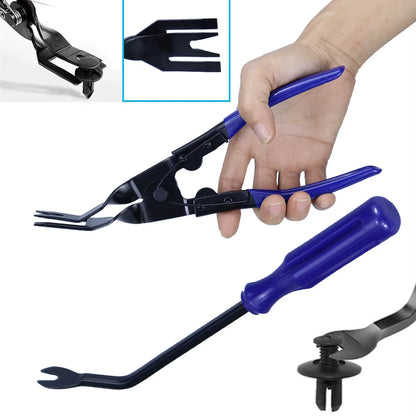 Car Interior Removal Kit - Easy to Pry Fasteners -Non-Scratch Remove Door Clips and Audio Instrument Panel