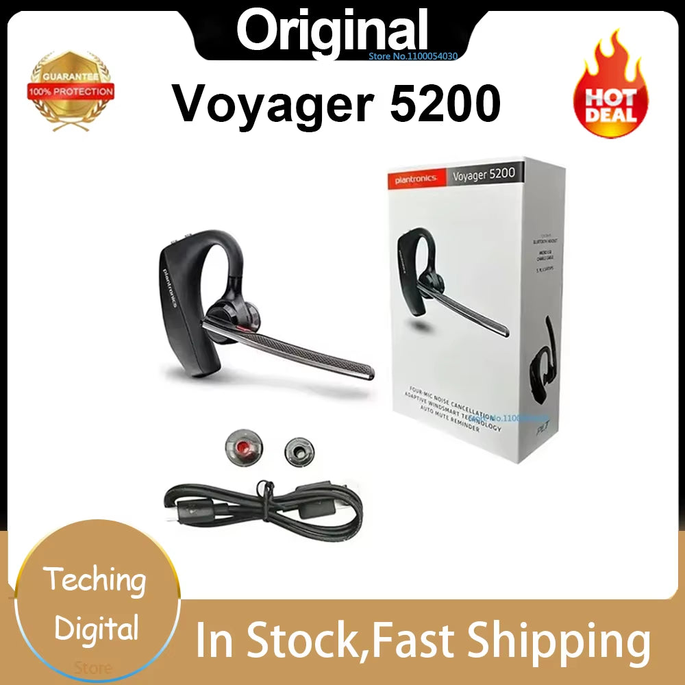 PLT Poly Voyager 5200 Bluetooth Wireless Headsets,100% Original