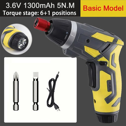 Small and Powerful Battery Screwdriver Rechargeable 4.2V 6Nm 1300Mah 250Rpm Screwdrivers Electric Screw Driver Screwdriver Set