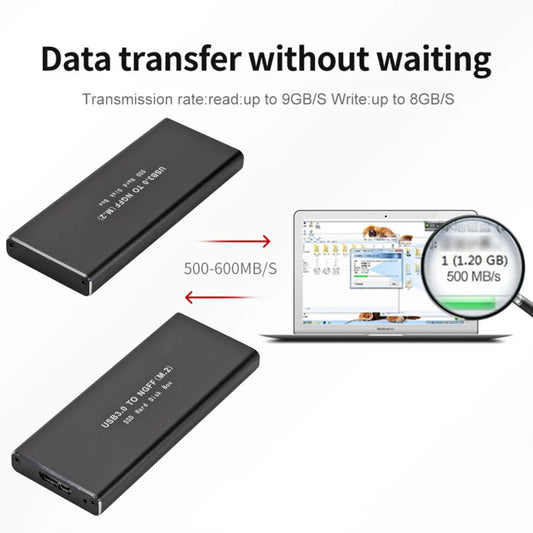 USB 3.0 to NGFF M.2 SSD External Hard Disk Drive HDD Box Support 2230 2242 2260 2280 Hard Disk USB 3.0 to M2 SSD Case