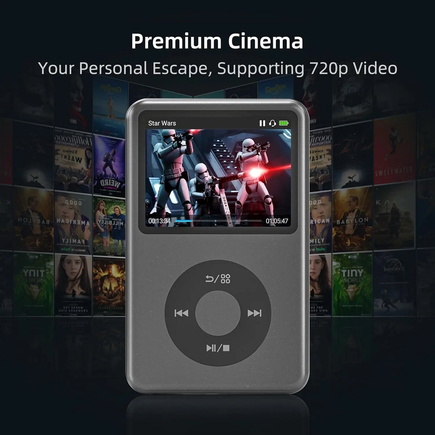 128GB Ipod Classic Reproductor Mp3 Music Player Bluetooth Speakers, Support Fm Radio, Video, Hifi Ipod Touch Walkman