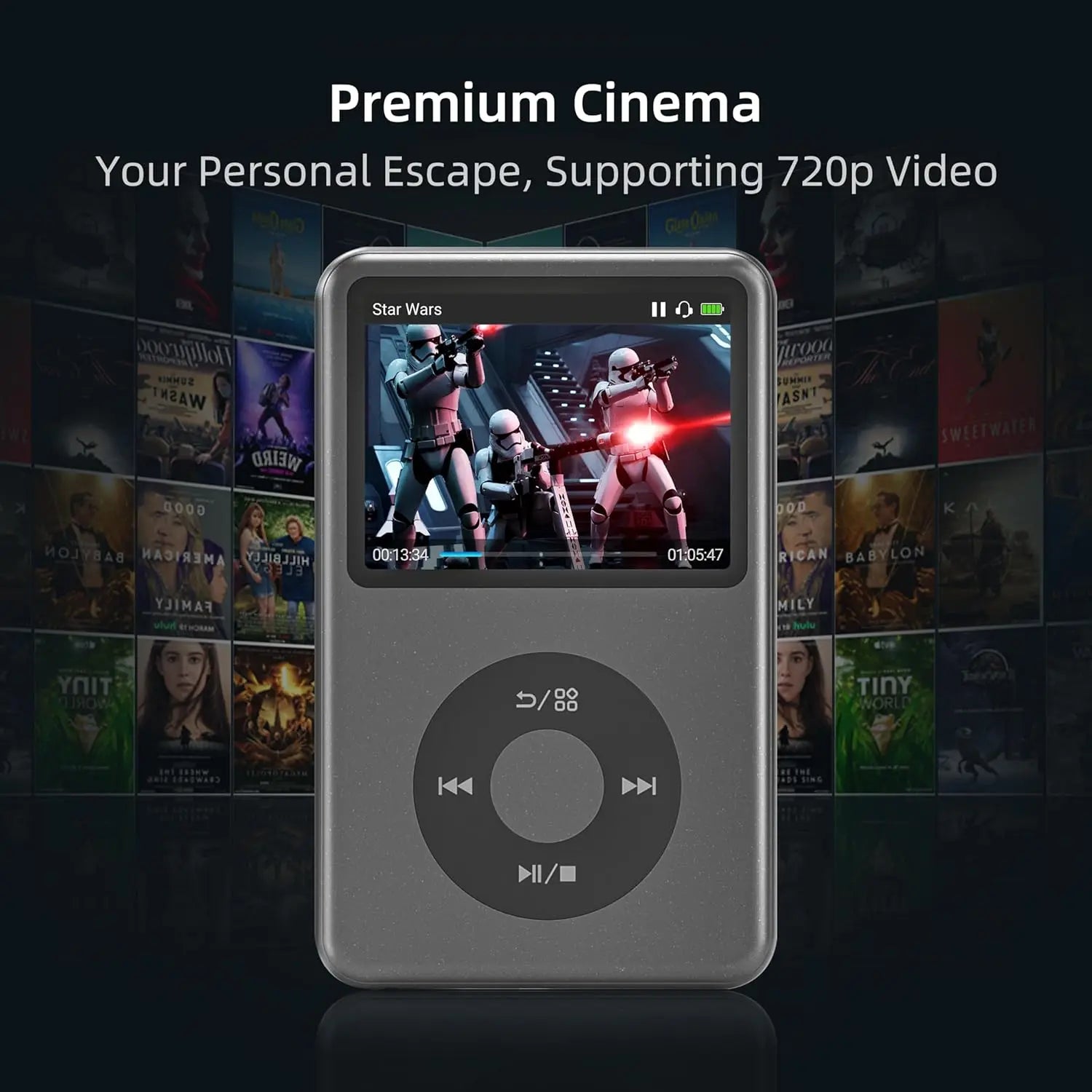 128GB Ipod Classic Reproductor Mp3 Music Player Bluetooth Speakers, Support Fm Radio, Video, Hifi Ipod Touch Walkman
