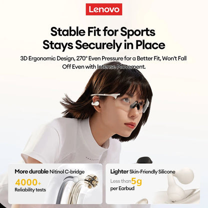 New  LP25 OWS Wireless Bluetooth Ear Clip Headphones Long Battery Life Gaming Headset HIFI Surround Sound Earbuds with Mic