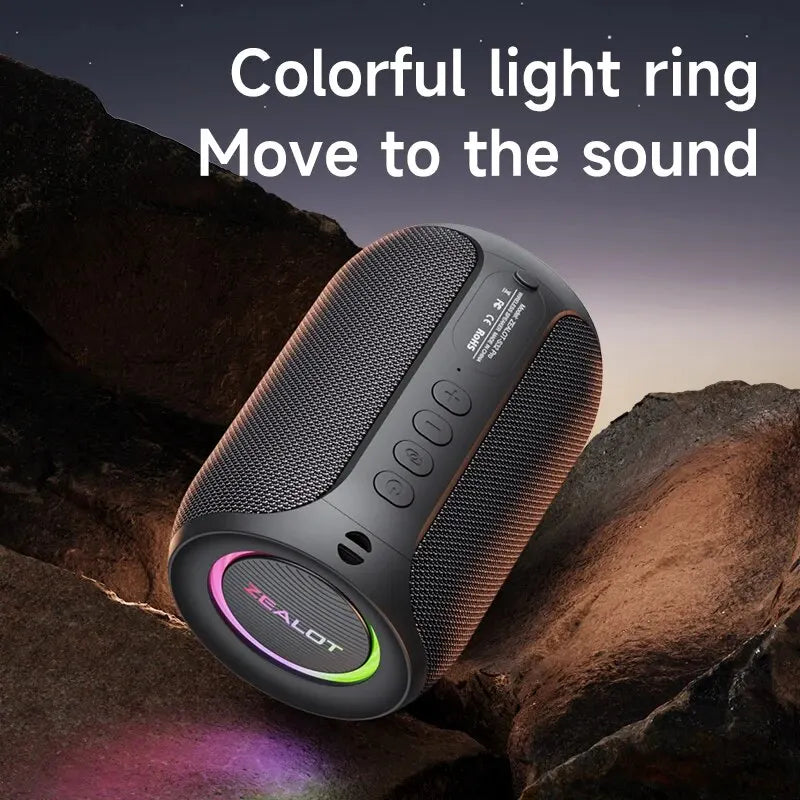 -S32PRO 15W Portable Bluetooth 5.2 Speaker Outdoor Waterproof Wireless TWS Mini Column Box Speaker Outdoor TF Card