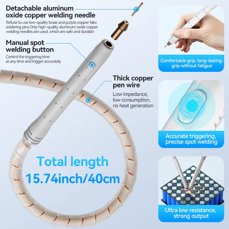 UF20B Spot Welder Super Farad Capacitor Spot Welding Machine 18650 Lithium Battery DIY Nickel Sheet Welding Machine EU