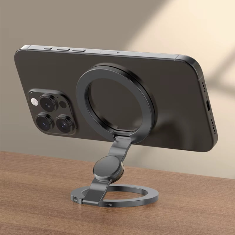 For Magsafe Phone Grip Stand 3-In-1 Magnetic Finger Ring Holder Double-Sided Magnetic Phone Stand for Iphone 17 16 15 14 13 12