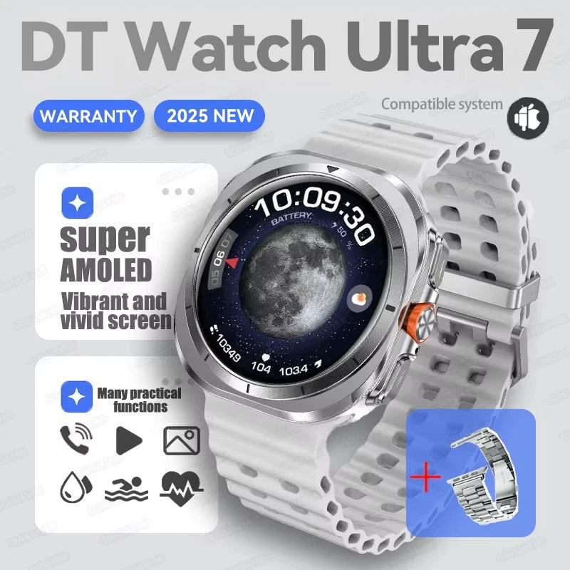Hot Sales 2025 New DT Watch 7 Ultra 47Mm Smartwatch 32GB Memory GPS Trackr NFC Bluetooth Call Outdoor Sport Smartwatch Men Women