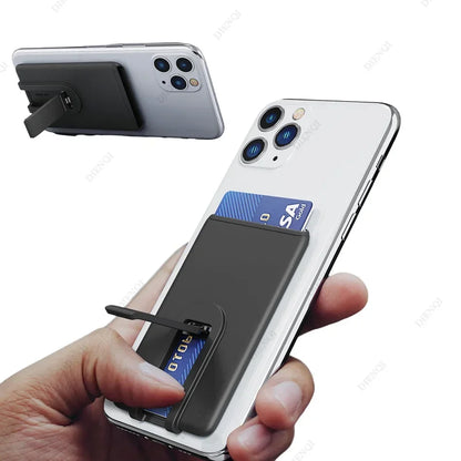 Silicone Credit Card Holder Pop-Up Phone Holder Phone Stand Mobile Phone Stand Holder Mount Stand for Mobile Phone Desk Tablet