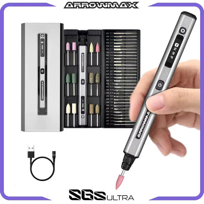 SGS Ultra Engraving Pen Cordless Rotary Tool Kit Electric Mini Grinder with 42 Bits for Crafts Metal Wood Glass Carving