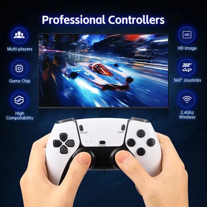 M15 4K Game Stick Mini Video Games Consoles Retro Handheld 20000 Games Player HD Video Game Stick 2.4G Double Wireless Controlle