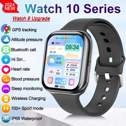 2026 New for Apple GPS Watch 10 Smart Watch Men HD AMOLED Memory Music 3D Surround Bluetooth Call Waterproof Smartwatch Woman