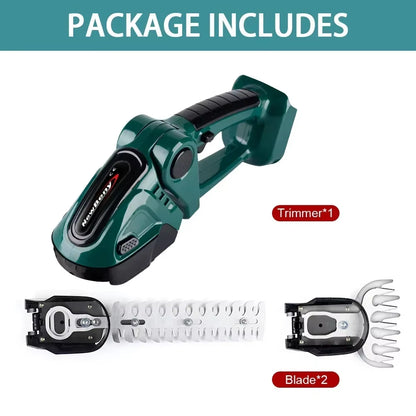 2 in 1 Electric Hedge Trimmer Cordless Portable High Power Household Lawn Mower Rechargeable Pruner Weeding Garden Tools