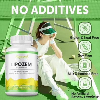 Lipozem Capsules - Digestive Health, Appetite Suppression, Metabolism, Weight Management