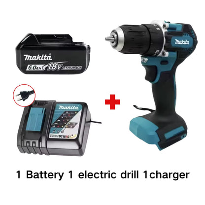 100% DDF487 Ddf487 18V Screwdriver Brushless Electric Drill Impact Drill of Decoration Team Power Tools  18V Battery