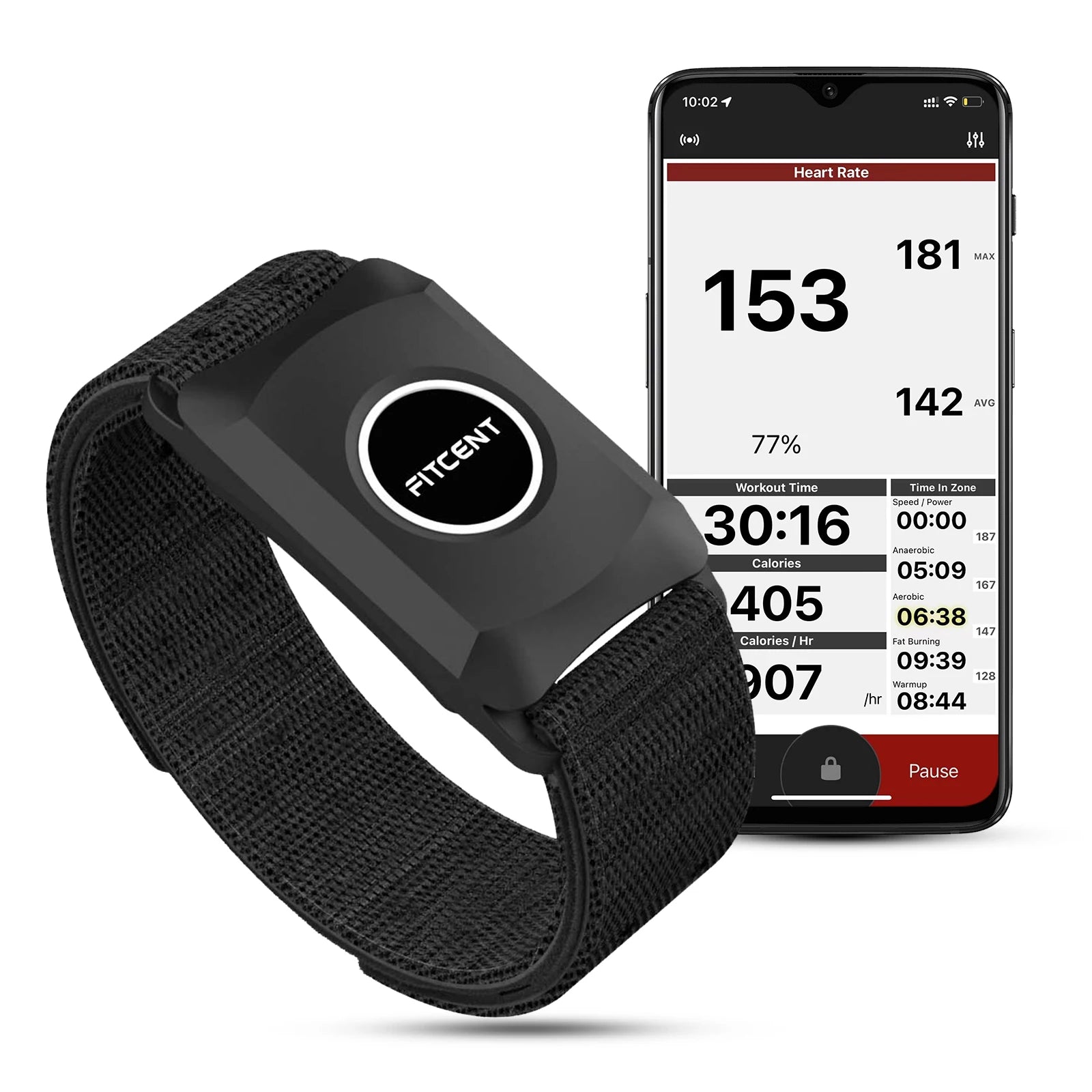 Heart Rate Monitor Armband ANT+ Bluetooth HR Sensor IP67 Waterproof for Strava DDP Yoga Zwift Wahoo Garmin Watch