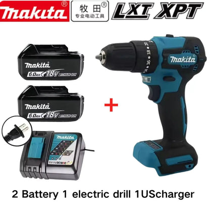 100% DDF487 Ddf487 18V Screwdriver Brushless Electric Drill Impact Drill of Decoration Team Power Tools  18V Battery