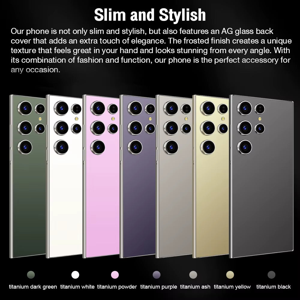 2026 HOT S26 Ultra NEW 7.3HD Global Edition Original Smart Dual Card 7800Mah Battery Facial Recognition Function